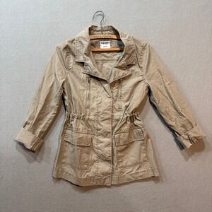 Old Navy Utility Khaki Cinched Waist Bella Swan PNW Forest Girl Jacket Women XS‎